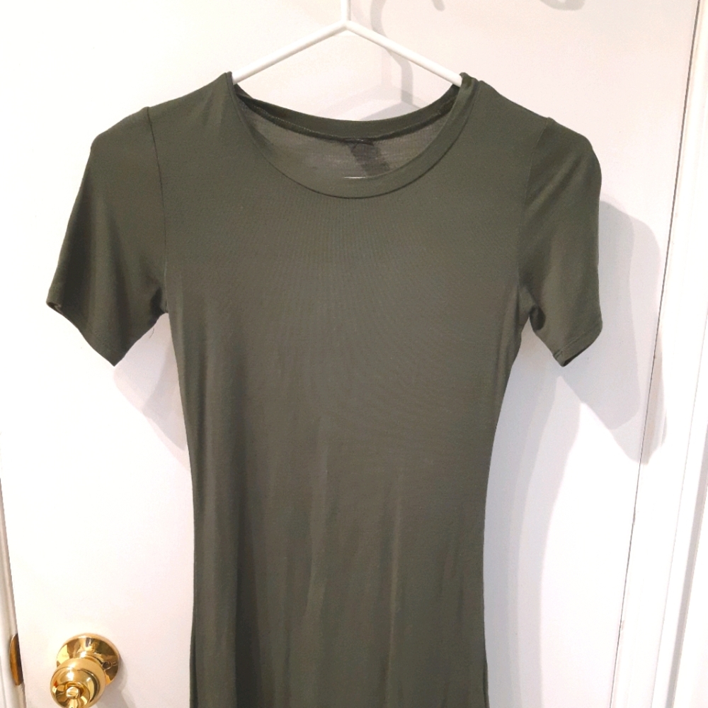 Dark green dress